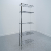 4' Stationary Wire Shelving Unit image 1